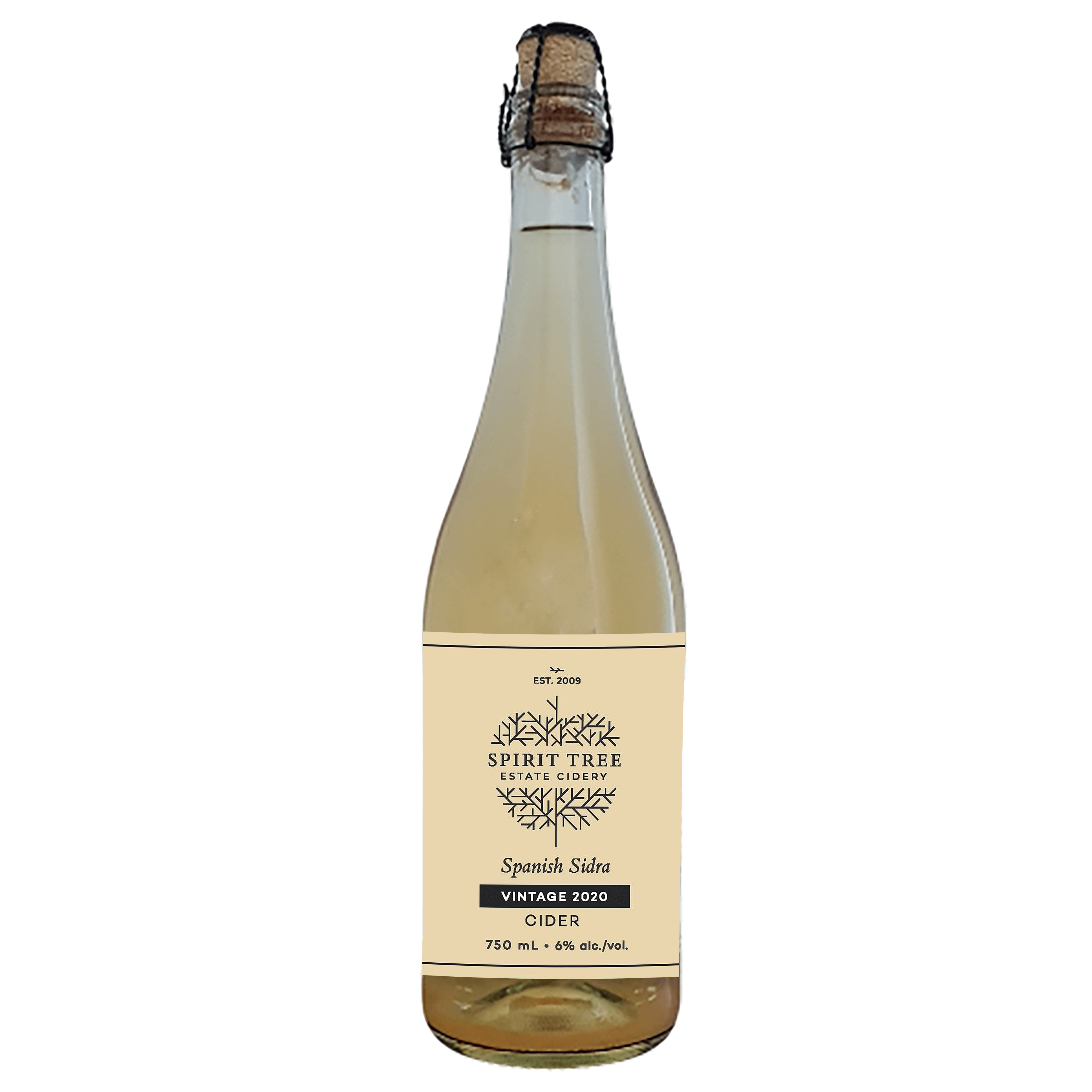 Sidra label - rs Spirit Tree's Spanish Sidra