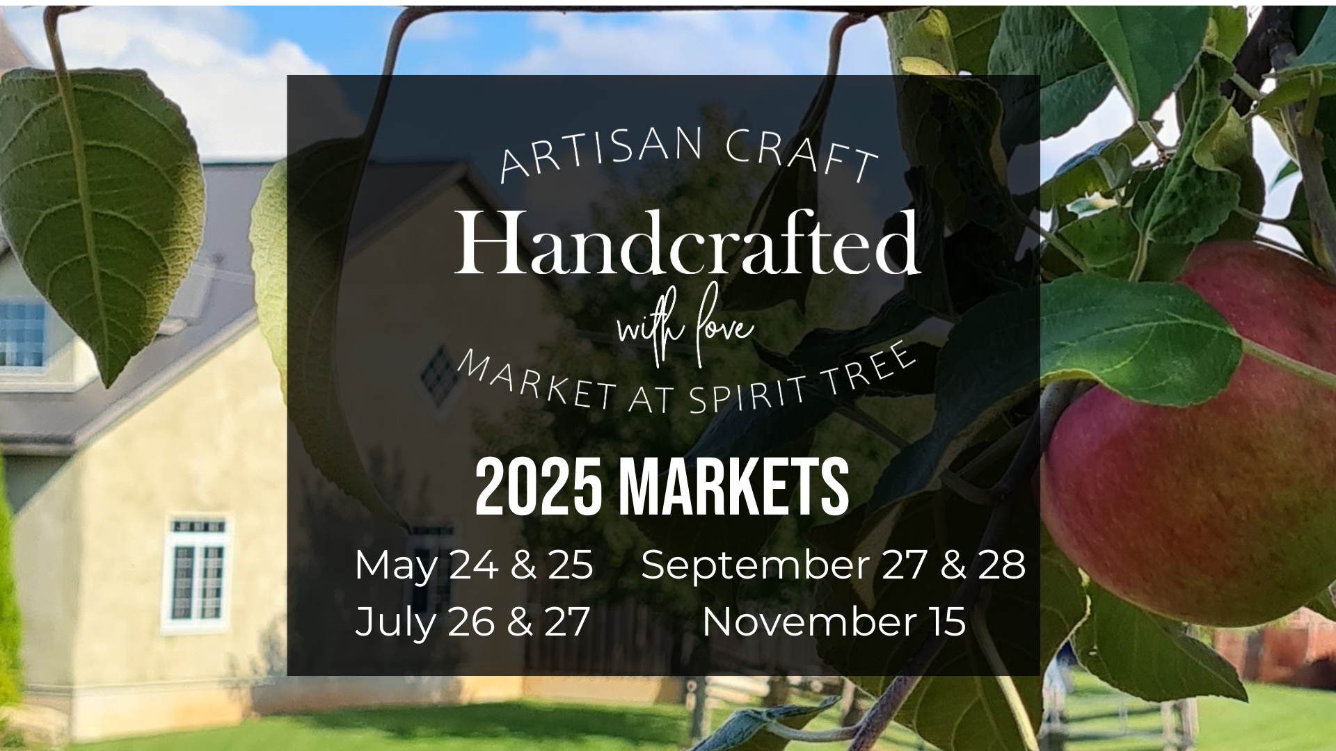 2025 Market Banner for Website 2025 Banner for Artisan Markets